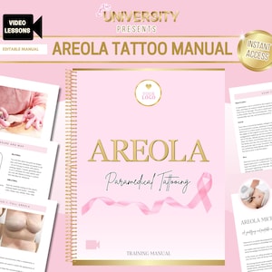 Areola Tattoo Manual, Paramedical Training Manual, Micropigmentation Guide, Cosmetic Tattooing, Scars,  Edit in Canva