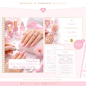 ジェルネイルトレーニングマニュアル｜エクステンション、スカルプティング、ポリッシュ（Canva）