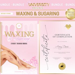 Body Waxing Training Handbuch, Beauty Waxing Zertifikat, Waxing Theory Exam, Waxing Flyers, Wax Tutor Kurs, Zustimmung, Bearbeitung in Canva