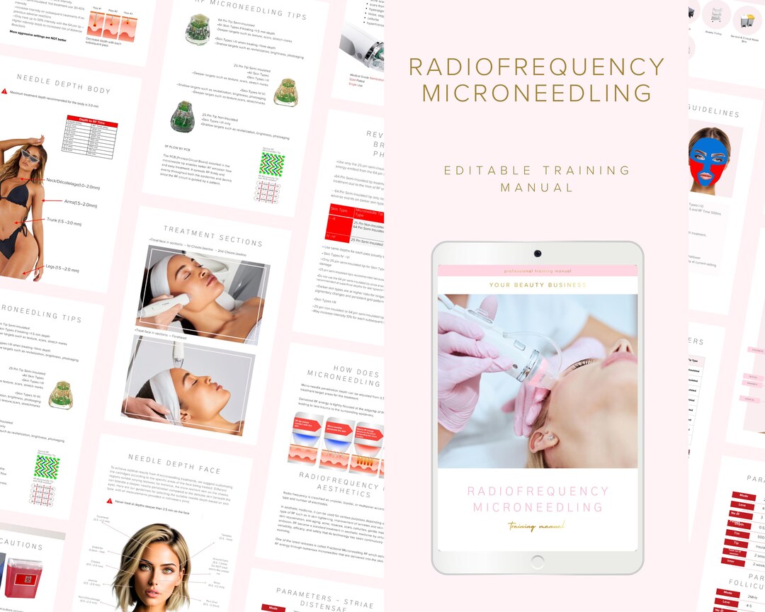 Radiofrequency RF Microneedling Training Manual – RFMN Editable Beauty ...