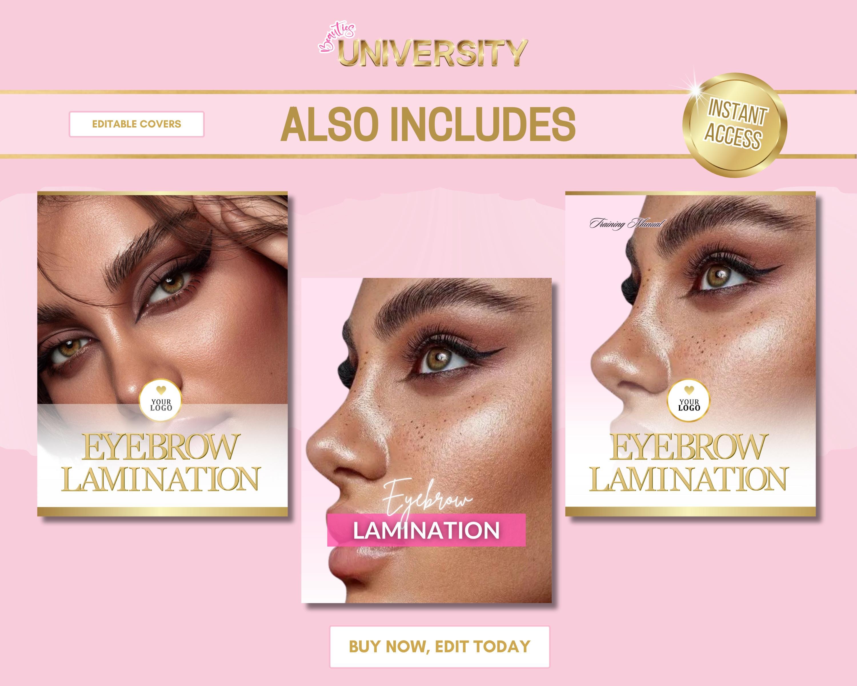 Eyebrow Lamination Training Course Bundle, Brow Lamination Training ...