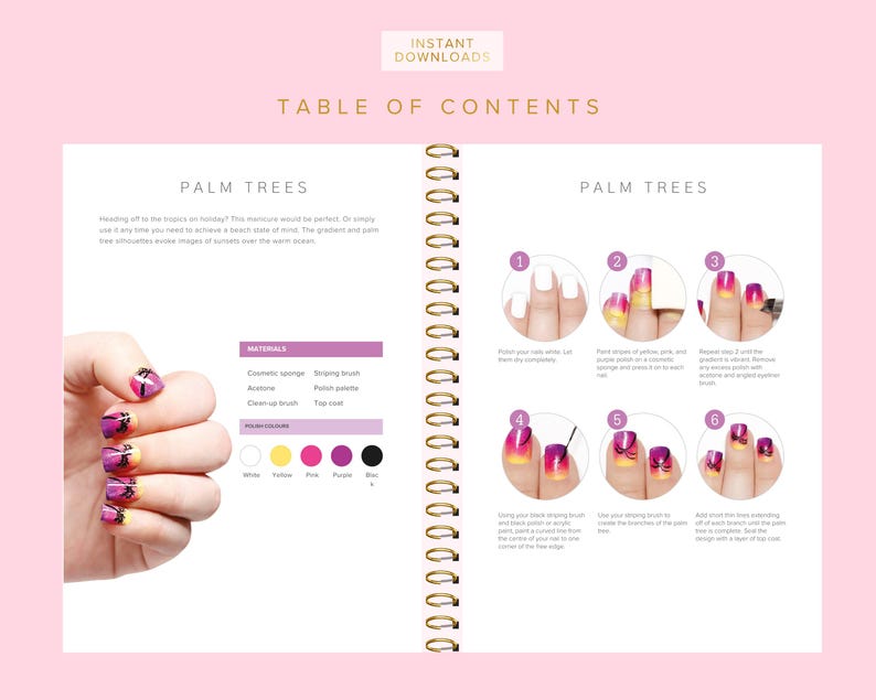 Nail Art Training Manuals, Nail Artist Guides, Certificates, Nails Course, Basic, Intermediate, Advanced, Edit in Canva