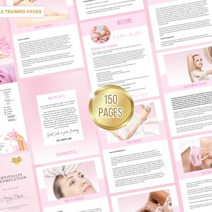 Editable Waxing Training Manuals, Waxing Tutor Bundle, Waxing Course, Face, Body, Brazilian, Bikini, Hollywood, Edit in Canva