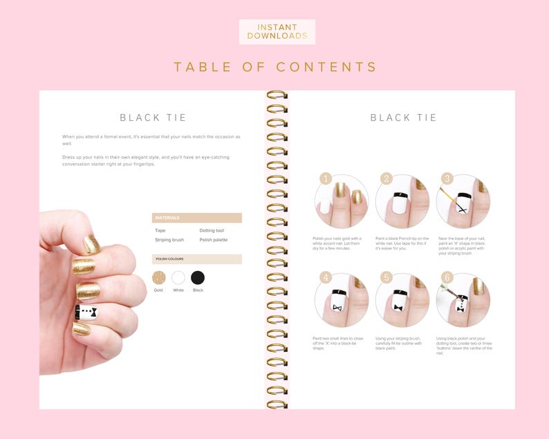 Nail Art Training Manuals, Nail Artist Guides, Certificates, Nails Course, Basic, Intermediate, Advanced, Edit in Canva