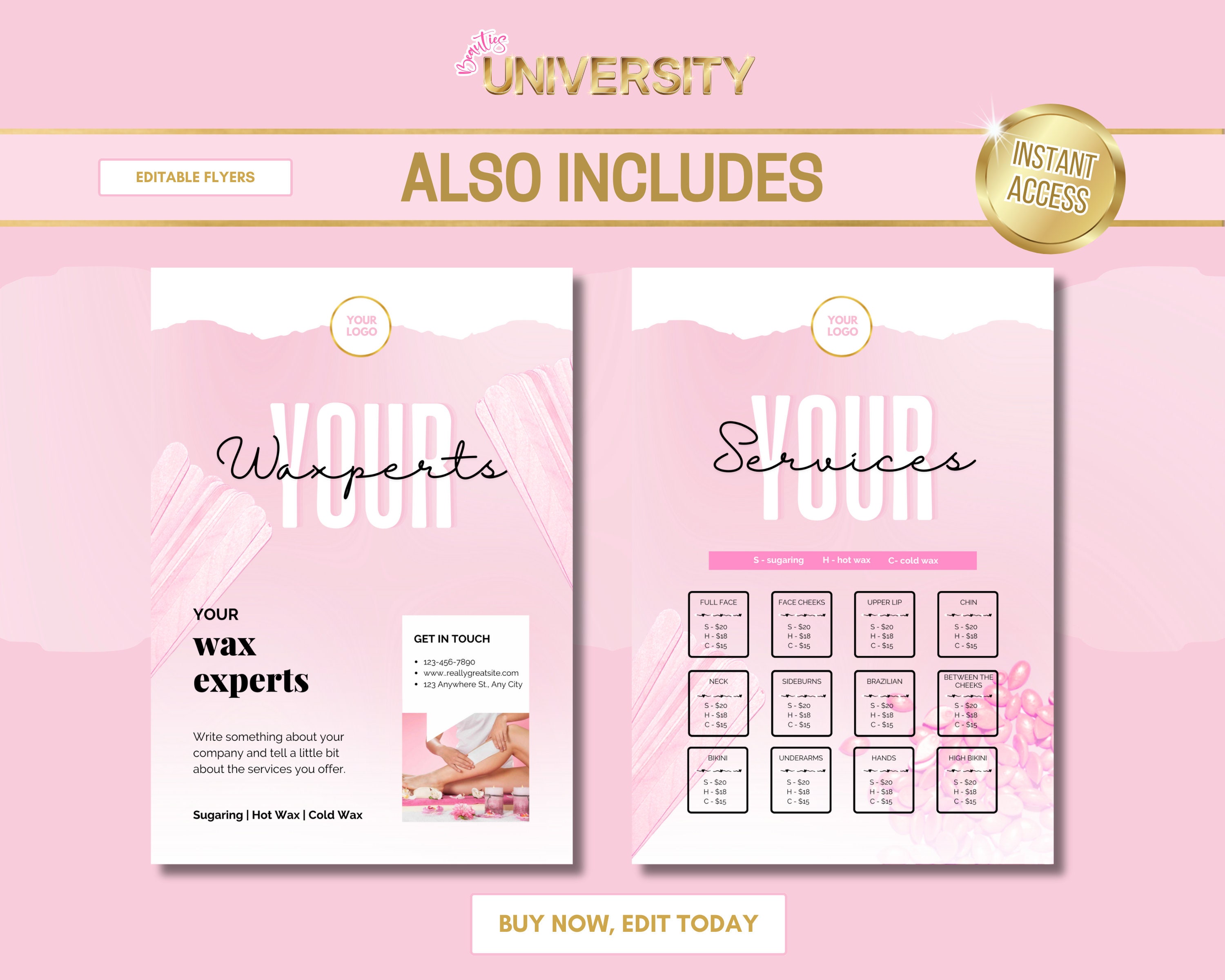 Wax Manual, Waxing Training Manual, Sugaring, Certificate, Wax Theory