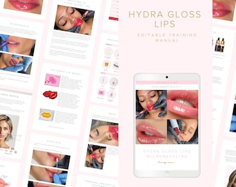 Manual de formación en microagujas Hydra Gloss Lips (Canva)