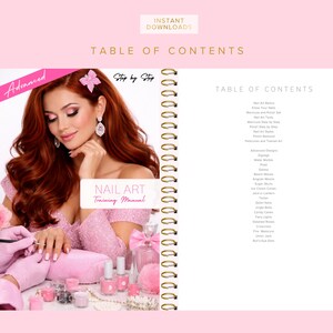 Nail Art Training Manuals, Nail Artist Guides, Certificates, Nails Course, Basic, Intermediate, Advanced, Edit in Canva