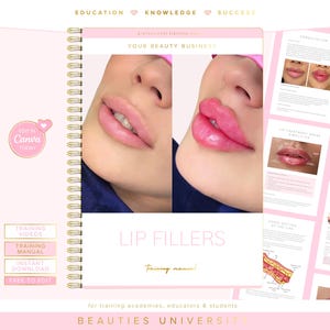 Lip Fillers Training Manual | Russian Lips, Needle & Cannula Injection Techniques (Digital Download)