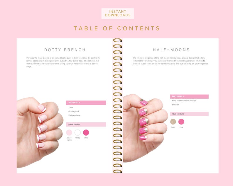 Nail Art Training Manuals, Nail Artist Guides, Certificates, Nails Course, Basic, Intermediate, Advanced, Edit in Canva