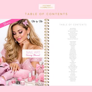 Nail Art Training Manuals, Nail Artist Guides, Certificates, Nails Course, Basic, Intermediate, Advanced, Edit in Canva