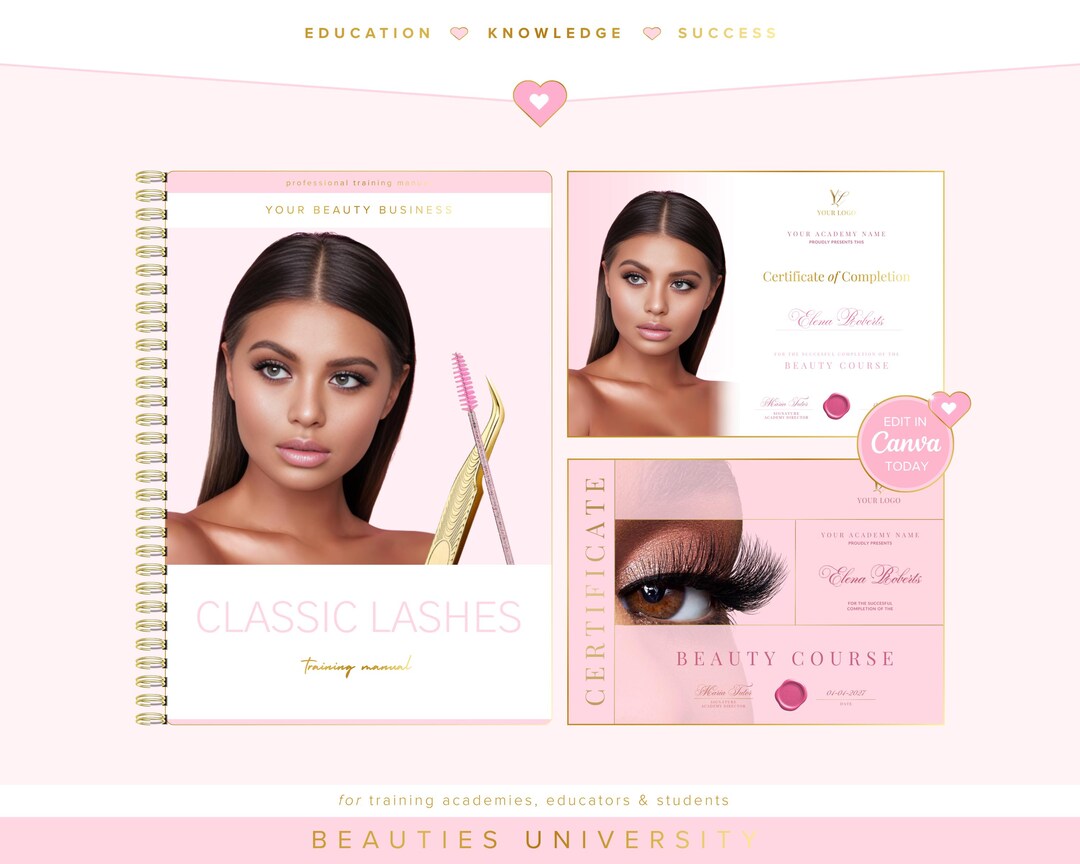 Lash Extensions Training Course | Editable Training Manual ...