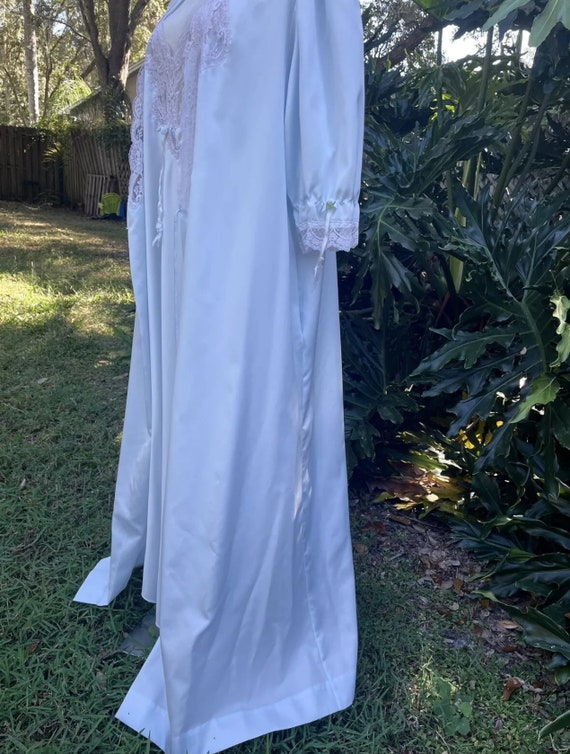 Vintage Christian Dior Nightgown Robe Set Size Me… - image 8