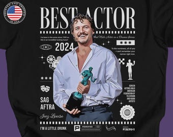 Pedro Pascal Best Actor Unisex T-shirt - SAG Awards 2024