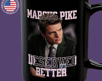 Marcus Pike Deserved Better Black Mug 15oz 443ml Pedro Pascal Fan Mug Coffee Tea