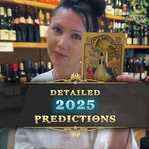 Lectura de tarot para 2025 / Predicciones psíquicas de Año Nuevo / Orientación amorosa, profesional y de vida / Predicciones mensuales del tarot para el futuro