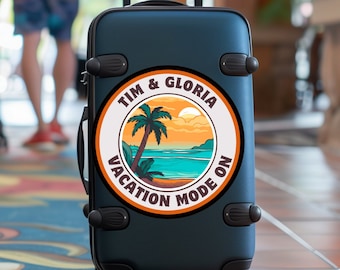 Sticker bagage personnalisé : Stickers vinyle ronds personnalisés