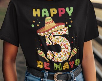 Cinco De Mayo T-shirt: Buntes Mexikanisches Fiesta Party Shirt