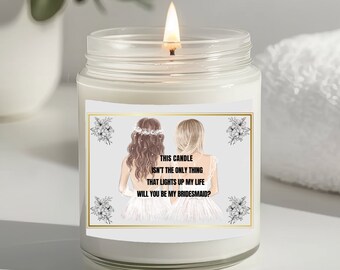 Bridesmaid Proposal Candle: Soy Wax Bridal Party Gift