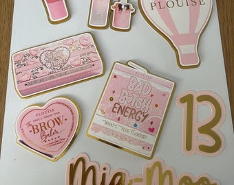 PLouise birthday cake topper set