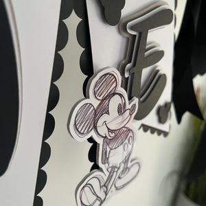 Mickey Mouse inspired bunting / banner. First birthday decoration image 7