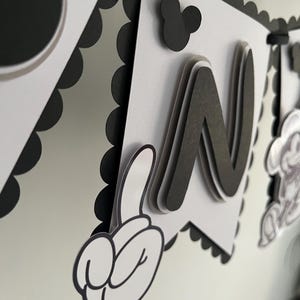 Mickey Mouse inspired bunting / banner. First birthday decoration image 12
