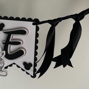 Mickey Mouse inspired bunting / banner. First birthday decoration image 10