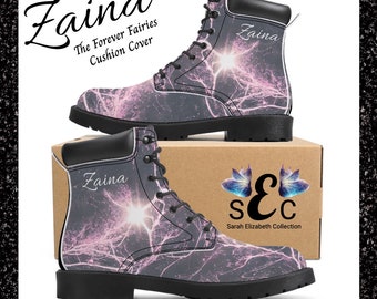 Zaina The Forever Fairies - Dark Gothic Style Synthetic Leather Boots