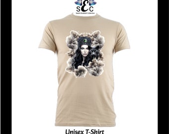 Gothic Style Princess & Panther T-Shirt / Alternative Clothing/Womens T-shirt