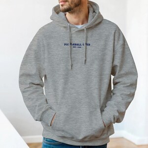 Felpa con cappuccio da pickleball, con logo accattivante, per giocatori di pickleball, felpa con cappuccio in stile retrò, regalo per lui per gli amanti del pickleball.