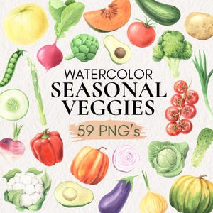 Légumes aquarelle PNG Clipart Bundle, clipart tomate, carotte Clipart, clipart maïs, légume peint PNG, clipart de légumes de la ferme