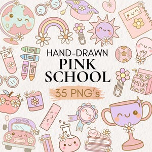 Groovy Schule Clipart Bundle, Retro Schule PNG, Lehrer Png, Zurück zu Schule Clipart, Gänseblümchen Bücher Bleistift, digitale Aufkleber, Schulgrafiken
