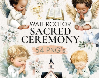 Aquarell Taufe Clipart, Heilige Zeremonie PNG (54 Dateien)
