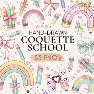 Kokette Schule Clipart, Zurück zu Schule Kunst, Kokette Bleistift Bogen Clipart, Groovy Bleistift PNG, Zurück zu Schule PNG, Pastell Schule PNG