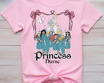 Camiseta de Princesa Enfermera, Linda Camiseta de Agradecimiento a la Enfermera, Camiseta de Regalo para Trabajadores Médicos, Camiseta Divertida para Estudiantes de Enfermería, Camiseta de Princesa Heroína de la Salud