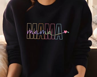Sudadera acogedora para mamá, camiseta para mamá, camiseta para abuela, regalo perfecto para mamá, regalo de cumpleaños para mamá, regalo para nueva mamá, anuncio de bebé o regalo de Navidad.