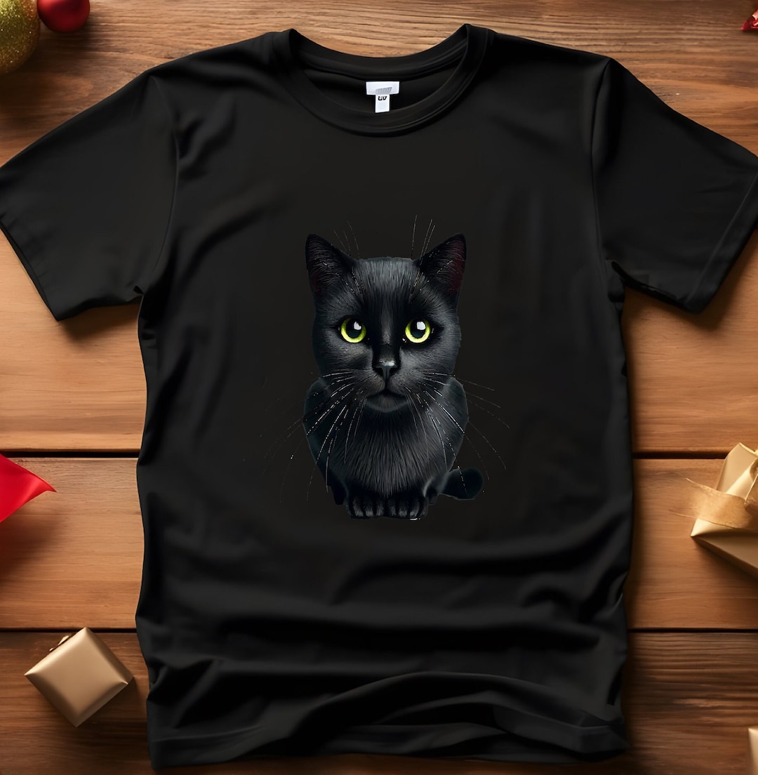 Mysterious Cat Green Eyes Shirt main image 1