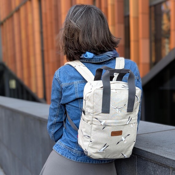 Small Minimal Daypack Handmade Small City Backpack – Minimalist