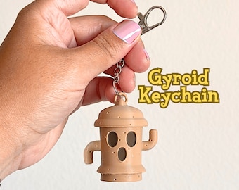 Gyroid Keychain - Animal Crossing Lloid Inspired Keychain or Charm for Backpack, Lunchbox, Lanyards, Car Accessories