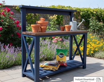 DIY Gartenbank-Pläne: DIY Gartentisch (PDF Download)