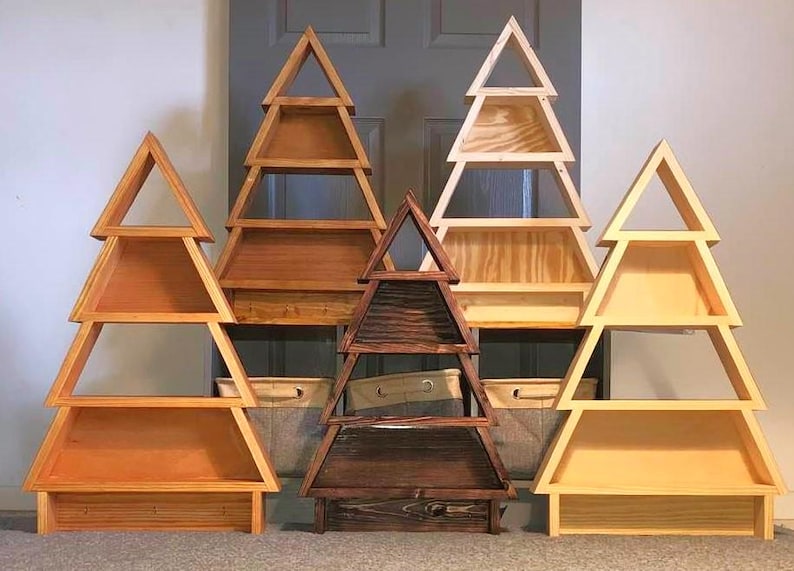 Hanging Christmas Decor Shelf DIY Plan, Wall Christmas Tree Building