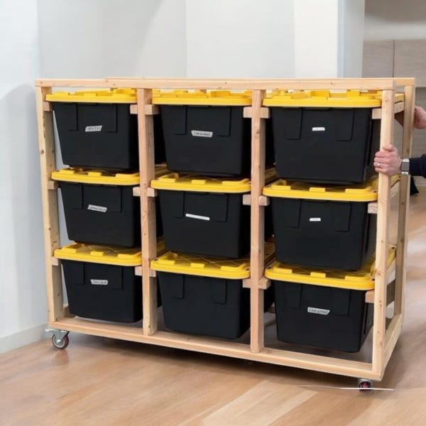 Tote Storage Rack Rolling - Etsy