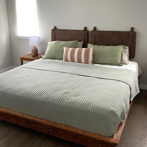 King/Queen Platform Bed Frame Plans: DIY Woodworking (PDF Download)