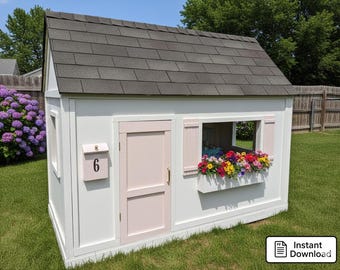 Kids Playhouse DIY Plans: Outdoor Garden House (PDF Download)