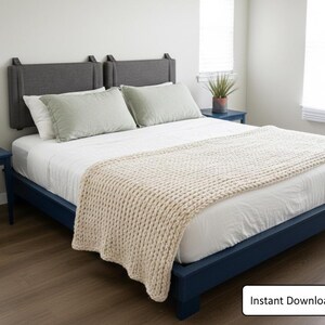 Platform Bed Frame Plans: DIY Woodworking (PDF Download)