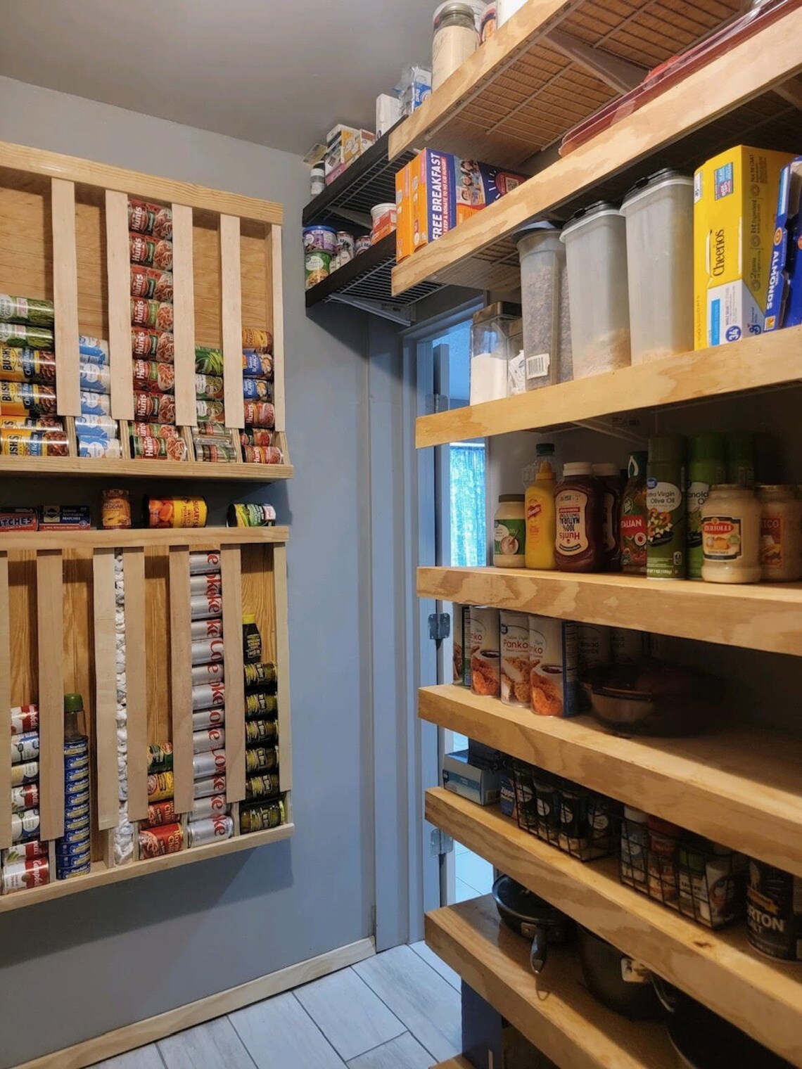 Wall Mounted Can Organizer, Can Storage, Can Dispenser, Food Organizer