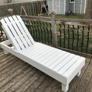 DIY Outdoor Chaise Lounge Chair Plans: Woodworking PDF - Etsy