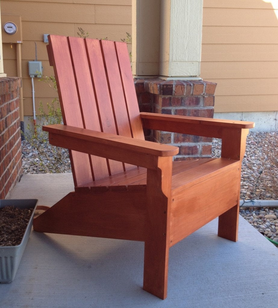 Adirondack Chair Plan, Easy Modern Adirondack Chair 2x4 Simple DIY