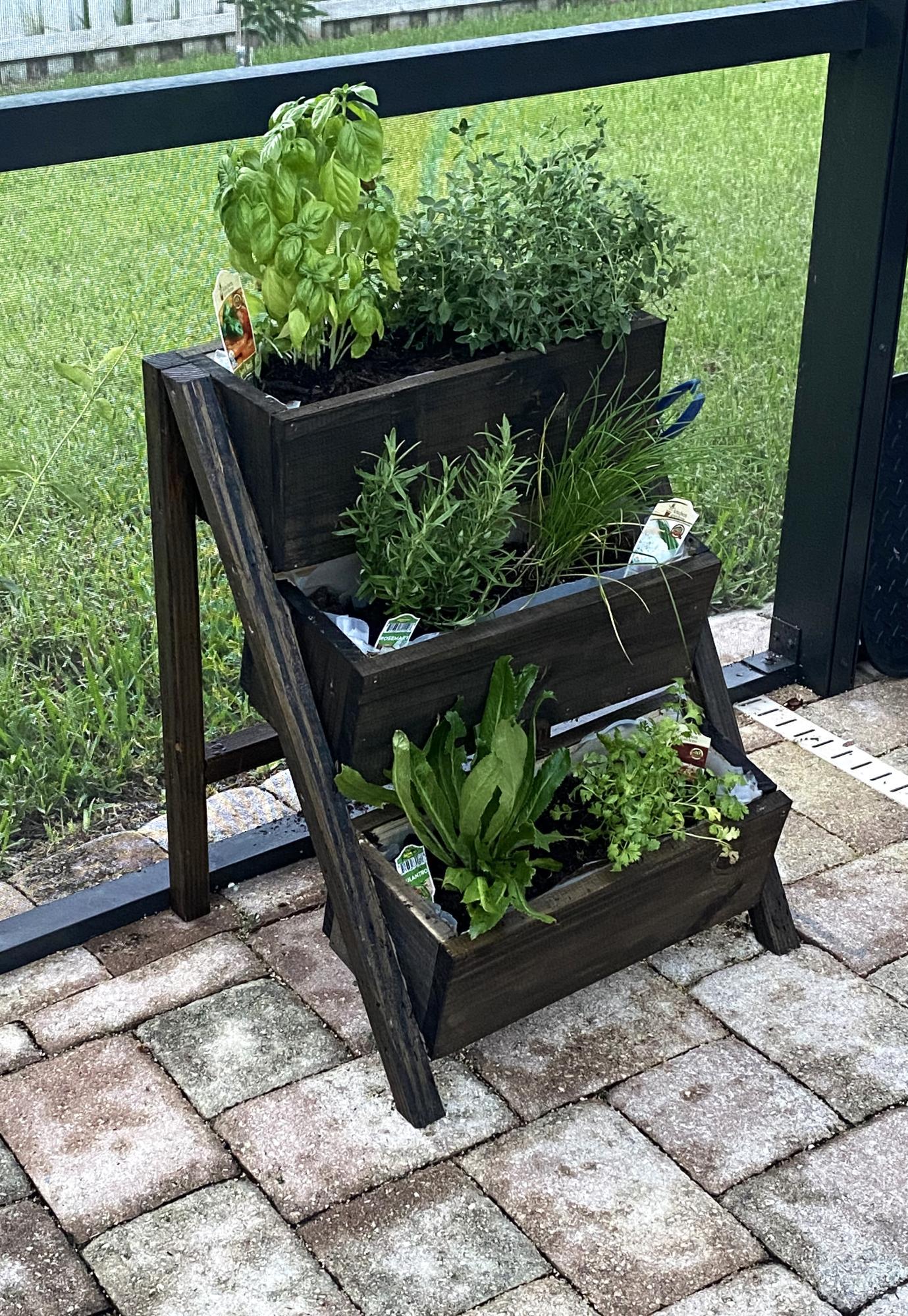 3 Tier Vertical Planter Box Plans | Tiered Garden Bed DIY | Raised ...