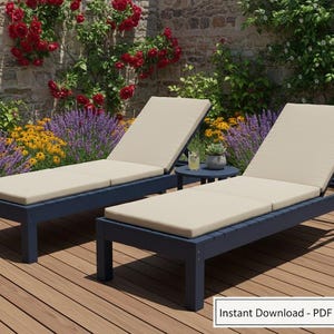 Progetti fai da te per sedie a sdraio da esterno: PDF sulla lavorazione del legno