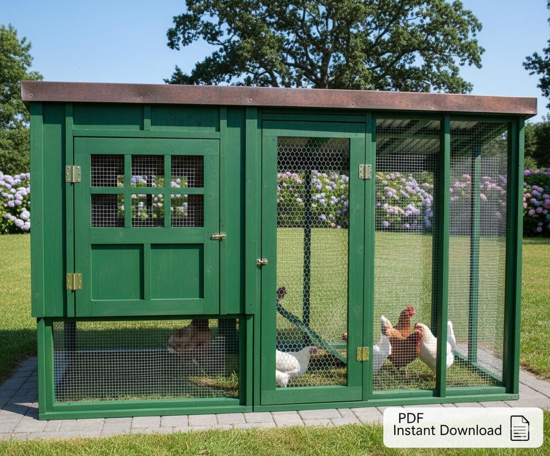 DIY鶏小屋の建築計画：屋外木工プラン（PDFダウンロード） - Etsy 日本